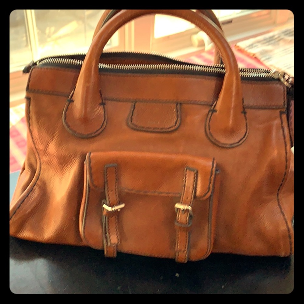 Chloe Edith Leather Tote Bag